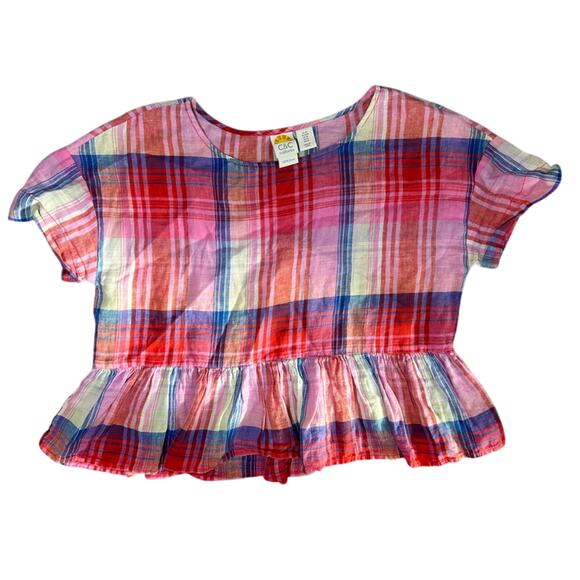 C&C California Multicolor Plaid Blouse - Picture 8 of 8